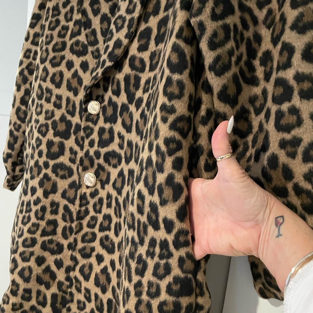 Leopard coat/jacket Size M - Picture 3 of 4